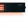 Infrasarkanā sildītāja SUNRED RDS-15W-B Fortuna Wall 1500 W, melns, IP55, piestiprināms pie sienas