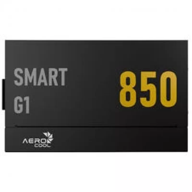 Barošanas bloks AEROCOOL Smart G1 850W 80 PLUS Gold, ATX 3.1, PCIe 5.1, melns