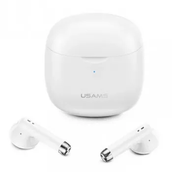 Bluetooth Headphones Usams TW S 5.0 IA Series balta