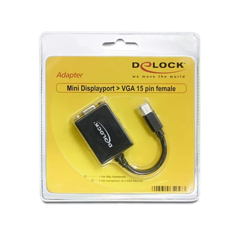 Video kabeļa adapteris DeLOCK 65256 Mini DisplayPort uz VGA