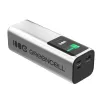 Portatīvais akumulators Green Cell PBGC25UD, 25200 mAh, Li‑Ion, 140 W kopējā jauda, 2× USB‑C + 1× USB‑A, OLED displejs, alumīnija korpuss