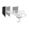 Ergotron LX Series 45-690-290 monitora stiprinājuma statīvs 68.6 cm 27 Galds Balts