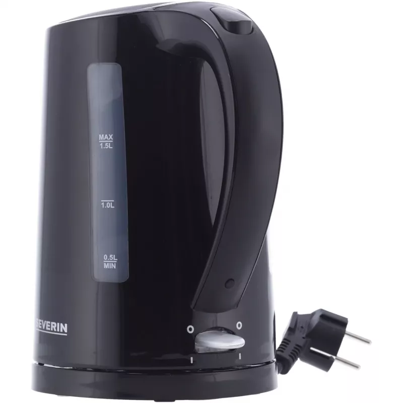 Severin WK 3498 elektriskā tējkanna 1.5 L 2200 W Melna