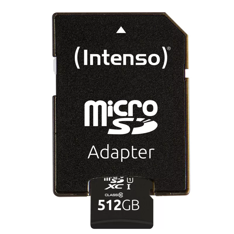 Zibatmiņa Intenso 512GB UHS-I microSD CL10