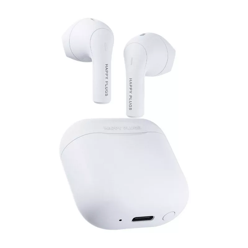 Austiņu komplekts happy plugs JOY TWS ievietojamās Bluetooth zvaniem, mūzikai, sportam — balts, 20–20000 Hz