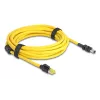 Tīkla kabelis DeLOCK 81253 Melns Dzeltens 5m Cat6