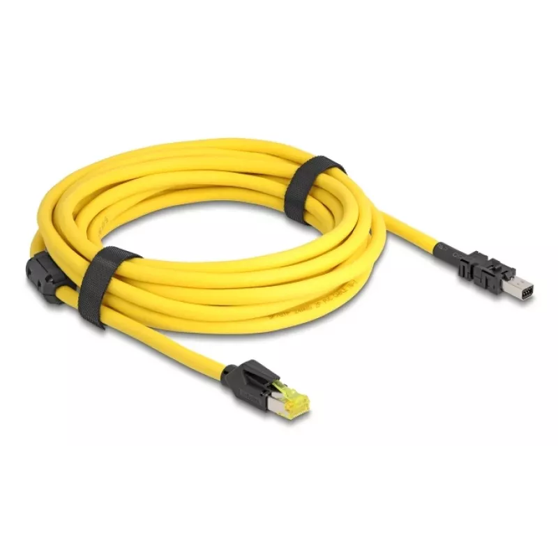 Tīkla kabelis DeLOCK 81253 Melns Dzeltens 5m Cat6