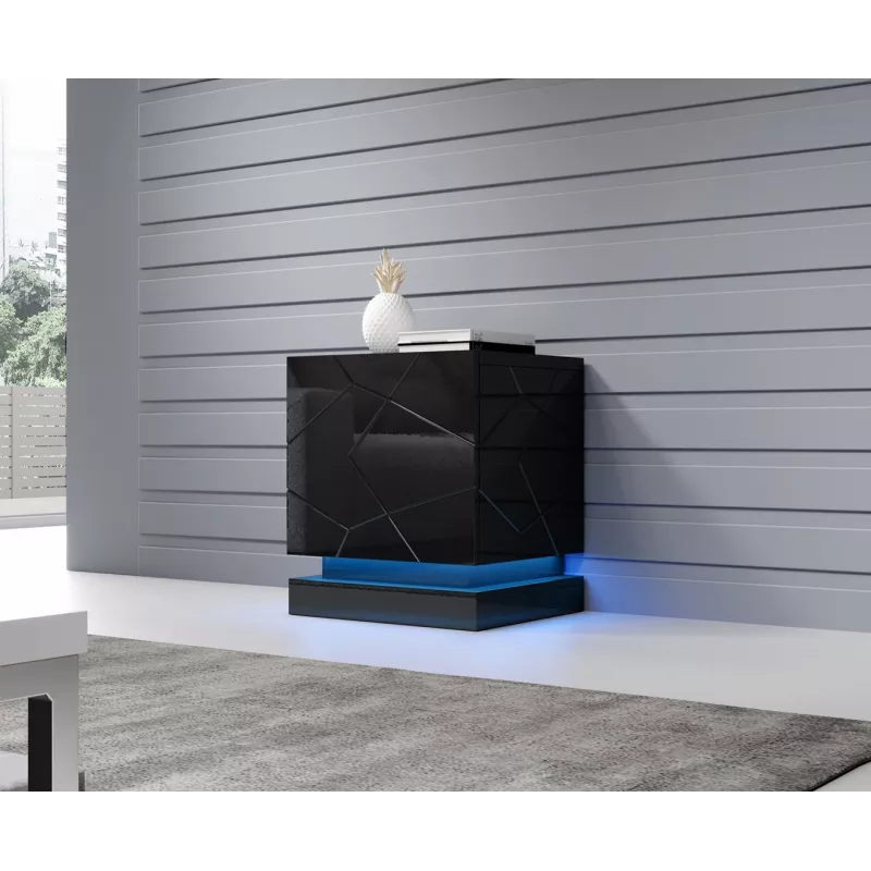 Naktsgaldiņa apgaismojums cama meble QIU, 2 gab., RGB, virsmas montāža, maiņstrāvas barošana