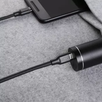 USB-C kabelis Aukey CB-CC1P 1 m, 60 W PD, USB-C uz USB-C