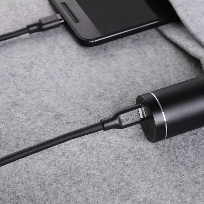 USB-C kabelis Aukey CB-CC1P 1 m, 60 W PD, USB-C uz USB-C