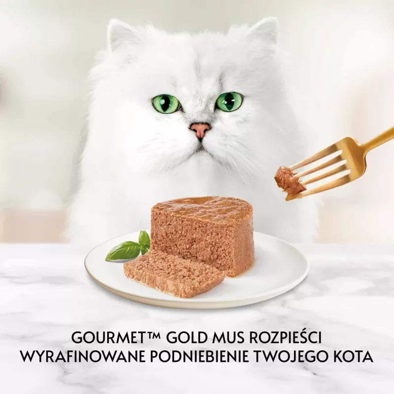 Mitrā kaķu barība Purina Nestlé GOURMET Gold tītara 85 g konserva pieaugušiem kaķiem, liekā svara formula