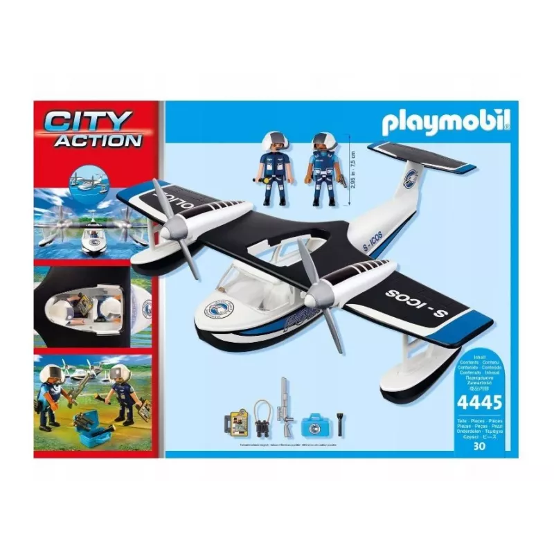 Figūriņu komplekts City Action 4445 Policijas hidroplāns
