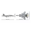 Cobi Building Blocks Boeing F-15EX Eagle II modeļa komplekts COIB-5900, kolekcionējams mēroga konstrukcijas komplekts