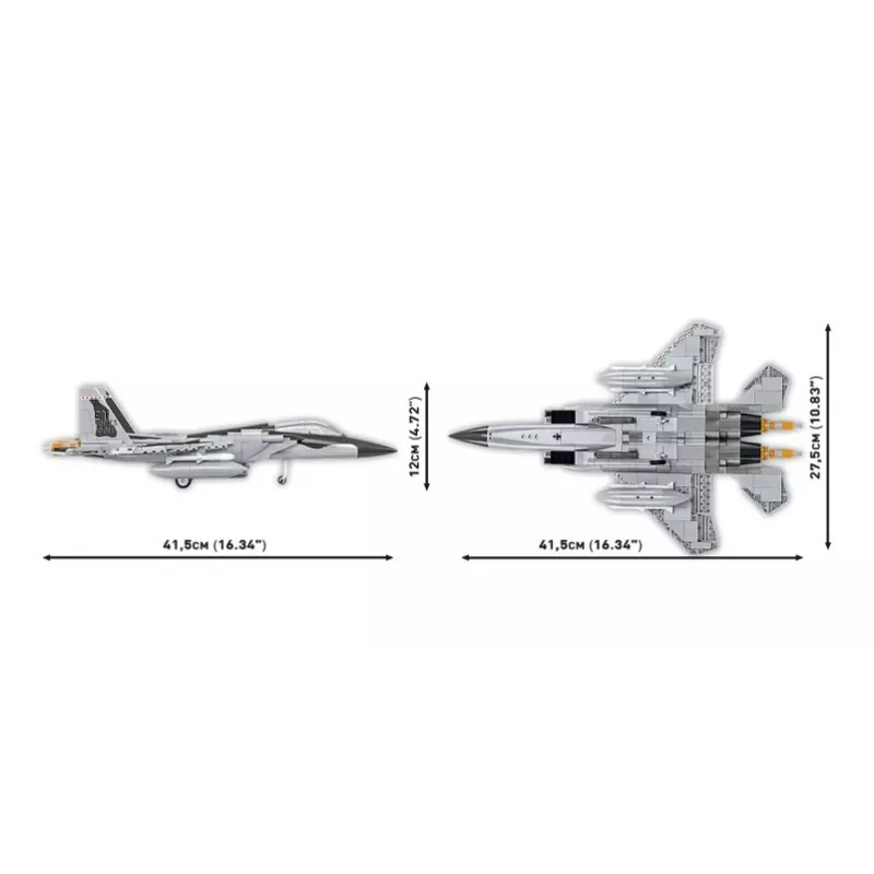 Cobi Building Blocks Boeing F-15EX Eagle II modeļa komplekts COIB-5900, kolekcionējams mēroga konstrukcijas komplekts