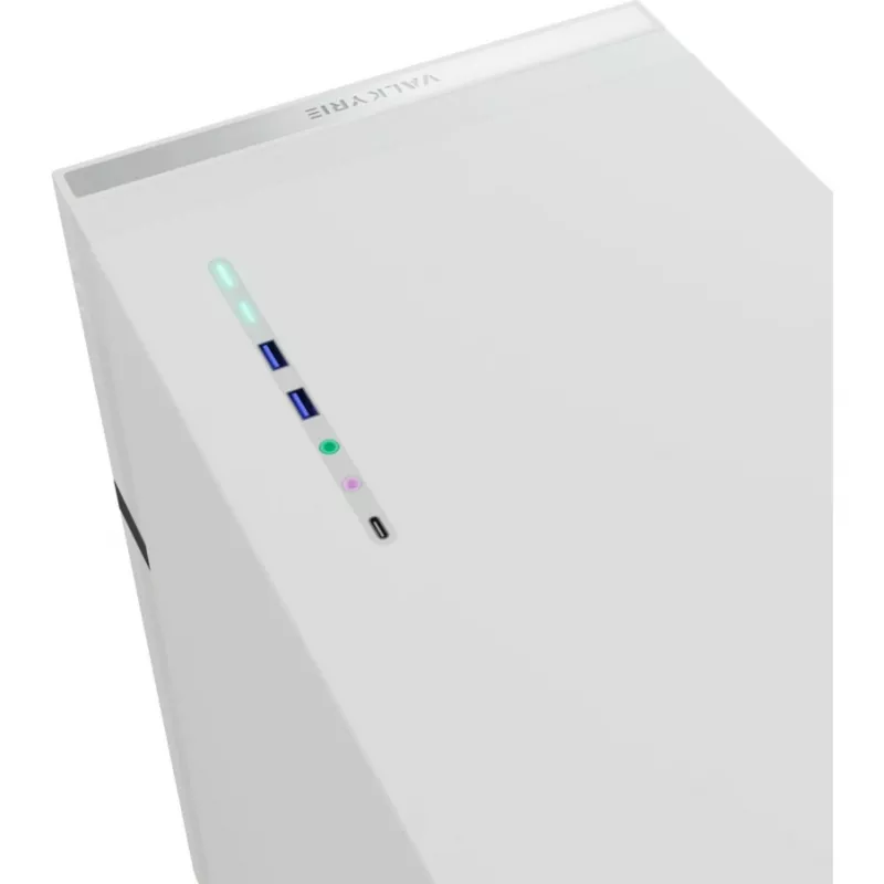 VK02 Lite, torņa korpuss balts, rūdīts stikls