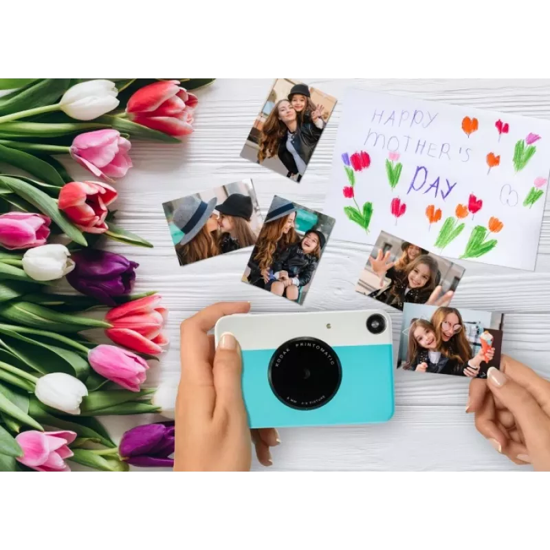 Kodak PRINTOMATIC momentānā drukas kamera, 2x3'', zila