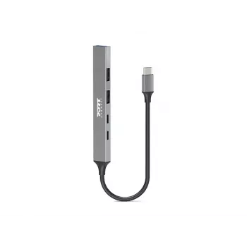 USB centrmezgls Port Designs 900163 Type-C 5000 Mbit/s Sudraba