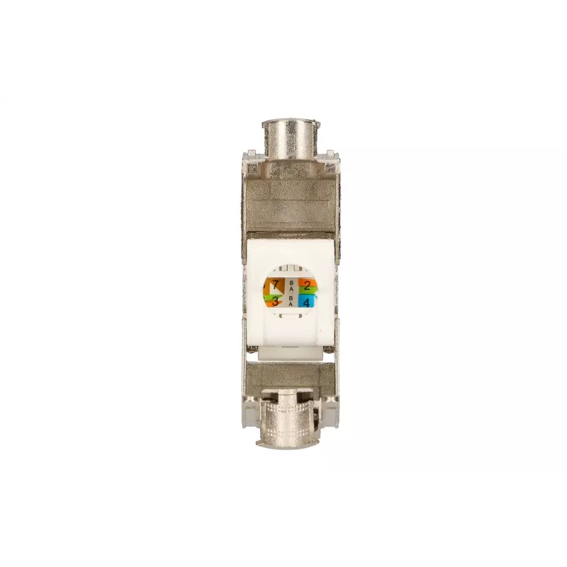Extralink Keystone CAT6A STP RJ45 leņķa metāla keystone ligzda, vienporta