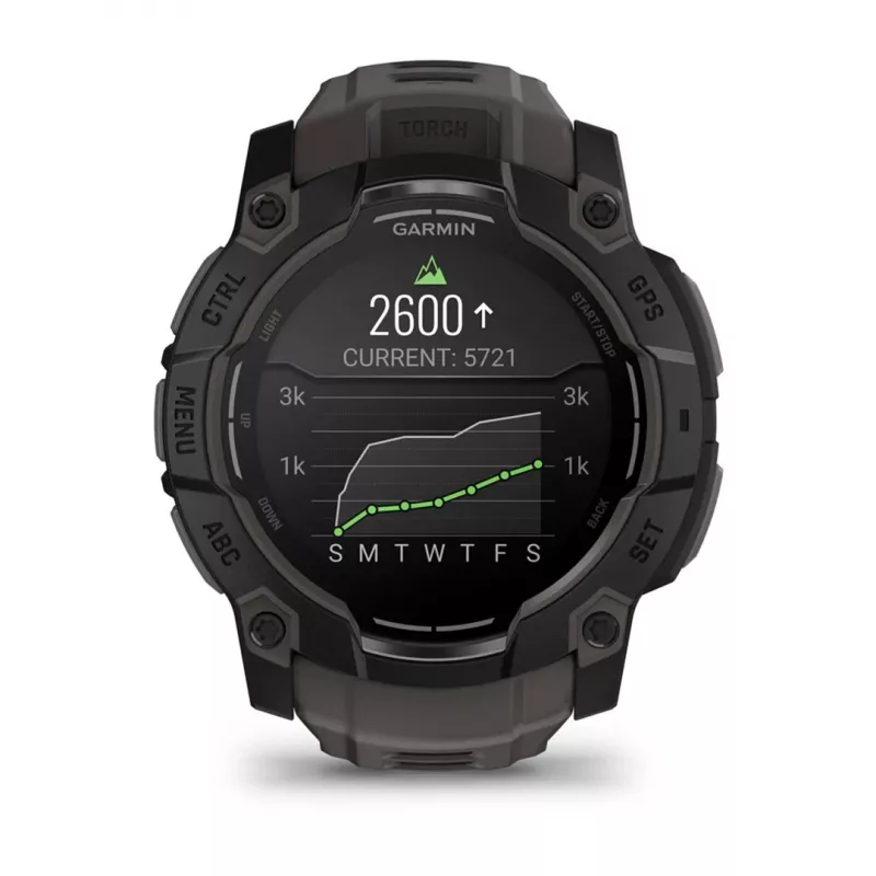 Garmin Instinct 3 AMOLED 3.3 cm (1.3) 50 mm Digitāls 416 x 416 pikseļi Skārienjūtīgs Melns GPS (satelīts)