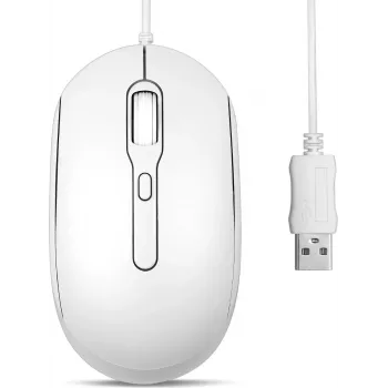Perixx PERIMICE-222UW pele optiska klusa USB-A balta - pele - optiska (PERIMICE-222UW)