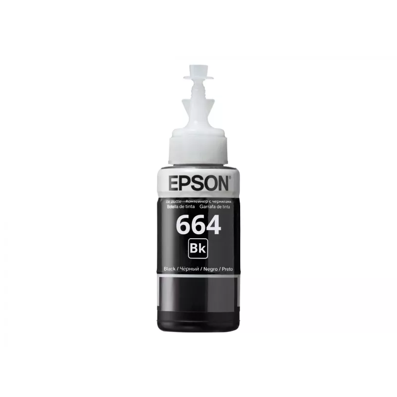 Ink Bottle Epson T6641 70ml Melns