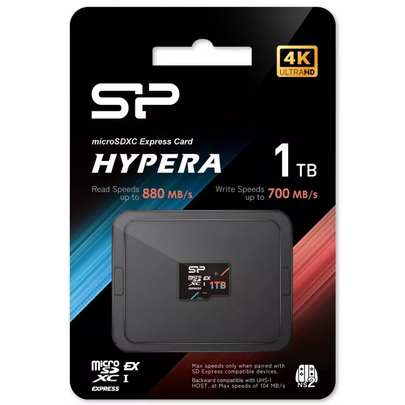 Silicon Power HYPERA atmiņas karte 1 TB MicroSDXC 3D TLC NAND Class 10 (SP001TBSTEI31V10)