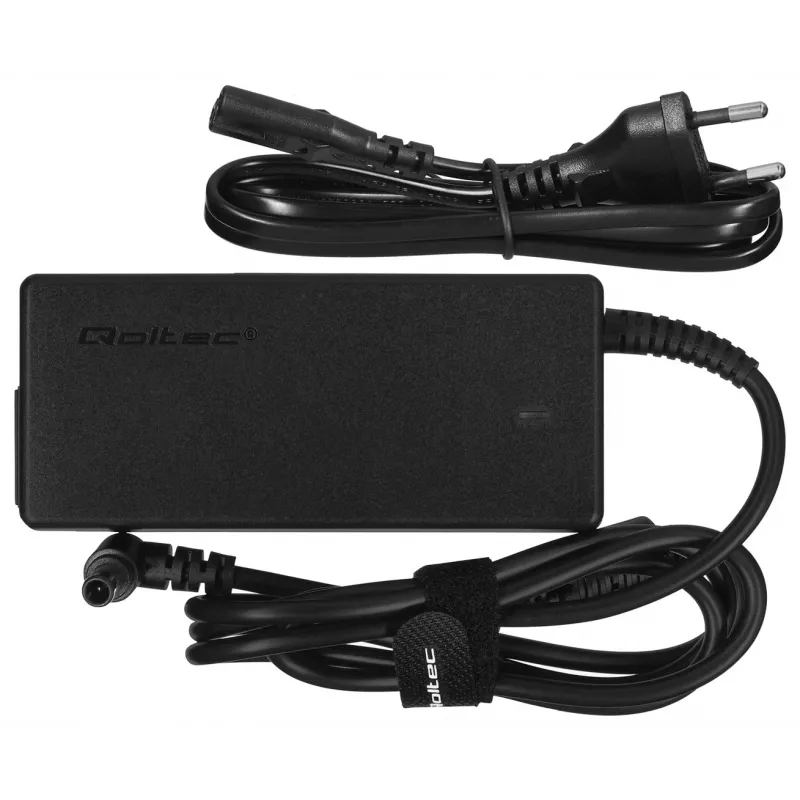 Mobilo ierīču lādētājs QOLTEC 51773, 42W, 14V 3A, ieeja 220–240V 50/60Hz, melns, 1,19m kabelis