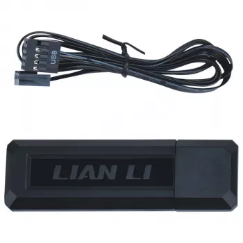 Fan Lian Li UNI FAN SL Wireless LCD 120 Melns 3 pcs