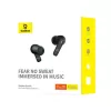 Baseus Bowie E20 austiņas bezvadu in-ear zvaniem/mūzikai Bluetooth melnas