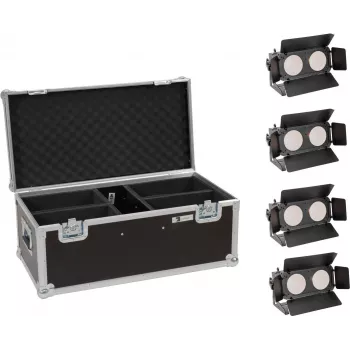 LED komplekts EUROLITE CBB-2 WW/CW Fairlight 4x — skatuves/arhitektūras apgaismojuma komplekts ar 4 gaismekļiem, silti/auksti balts