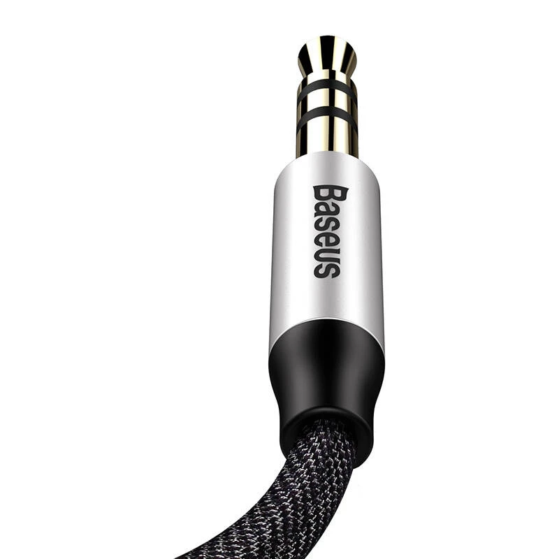 Baseus Yiven Audio kabelis 3,5 mm spraudnis Audio M30 1,5 m sudraba+melns
