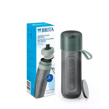 Brita Sports aktīvās filtrācijas ūdens pudele tumši zaļa, Zaļa