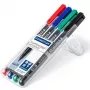 Pastāvīgais marķieris Staedtler Lumocolor 317 WP4 melna zila zaļa sarkana