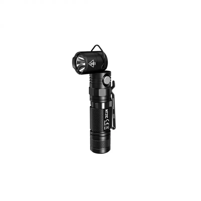 Rokas lukturītis Nitecore MT21C, 1000 lm, 131 mm, 103,5 g, saderīgs ar 18650 vai CR123, melns