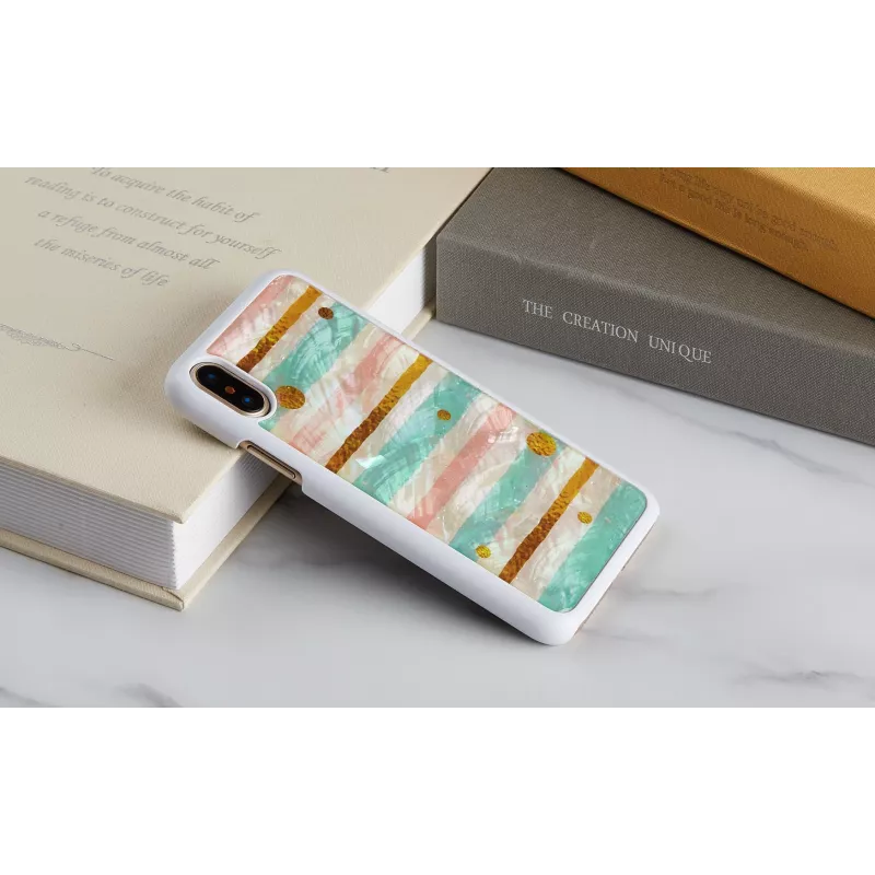 Viedtālruņa maciņš iKins iPhone XS / iPhone XS Max — pop piparmētru melns