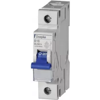 DOEPKE Automātiskais slēdzis B13A DLS-6H-B13-1-6-KA 6kA 1-polu 230V B līknes DLS-6H-B13-1-6-KA (09914022)