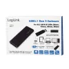 SSD korpuss LogiLink UA0314 Melns M.2