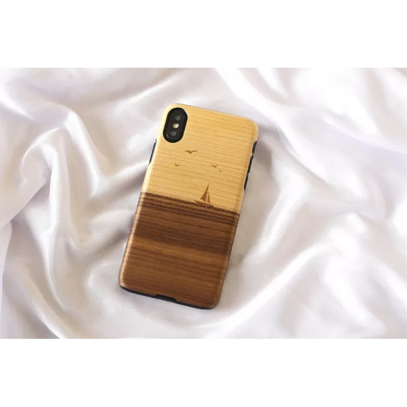 Viedtālruņa maciņš man and wood iPhone X/XS — modelis mare, melns