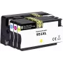 Renkforce tintes kombināciju komplekts aizstāj HP 950 XL, 951 XL (C2P43AE) saderīgs melns, ciāns, fuksīns, dzeltens RF-5705448 (RF-5705448)