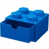 LEGO galda atvilktne 4, Uzglabāšanas kaste zila, kniedes