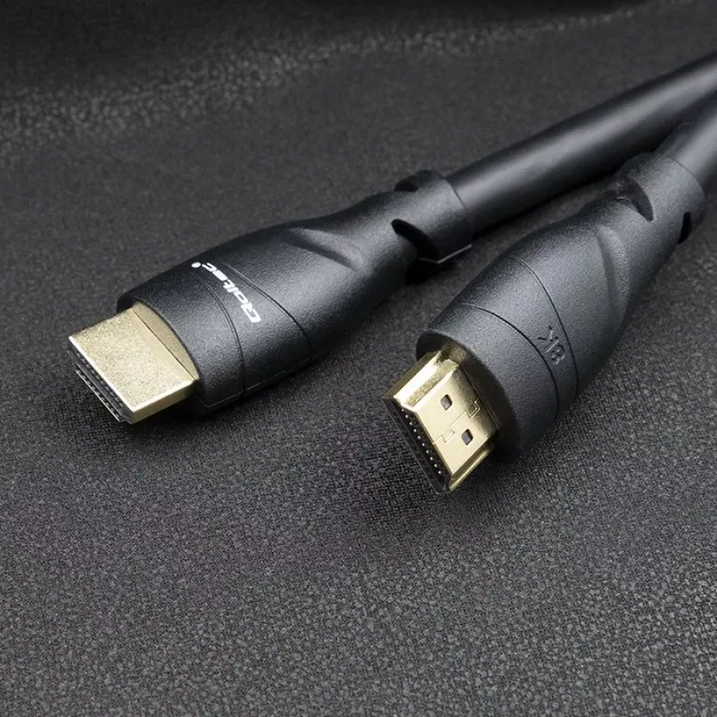 HDMI 2.1 kabelis QOLTEC 5 m — 48 Gbit/s, 8K@60Hz, 26AWG, zeltīti savienotāji