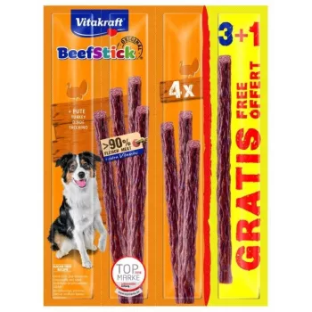 VITAKRAFT Beef Stick Turkey suņu gardums 3+1