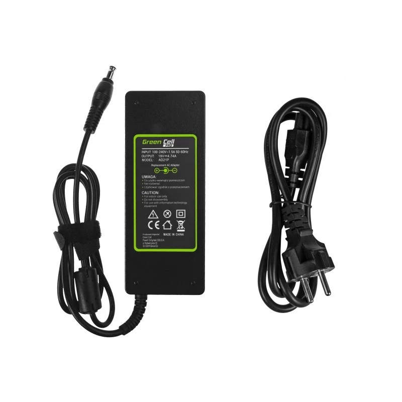 Green Cell AD21P barošanas adapteris/invertors Iekštelpām 90 W Melns