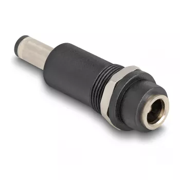 Adapter DELOCK DC 5.5 x 2.1 mm (female) to DC 5.5 x 2.5 mm (male), melns