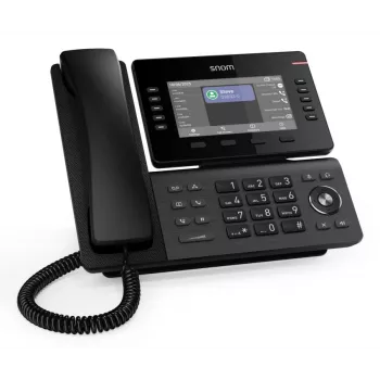 IP tālrunis Snom D815WB Melns — 5 collu IPS displejs, Gigabit Ethernet, Wi‑Fi 802.11n/ac, PoE, Bluetooth