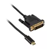 DVI kabelis Akasa AK-CBCA10-18BK 1,8 m DVI-D melns