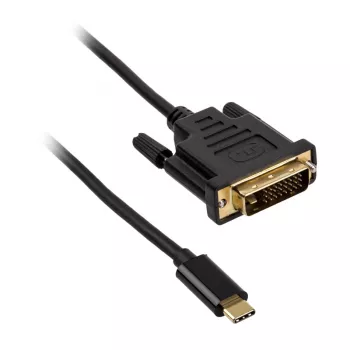 DVI kabelis Akasa AK-CBCA10-18BK 1,8 m DVI-D melns