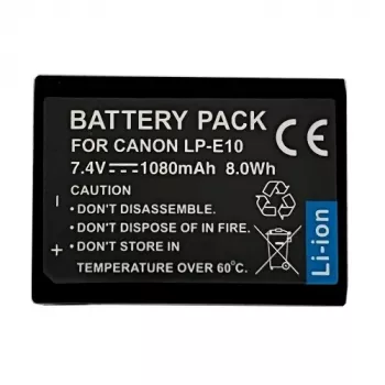 Uzlādējama litija-jonu kameras baterija extra digital LP-E10 1080mAh Canon EOS modeļiem