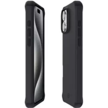 Mobilis Spectrum_R - Aizmugures vāciņš mobilajam tālrunim - Izturīgs - antimikrobiāls, 100% pārstrādāts - Impacthane - Melns - Apple iPhone 16 Pro (066072)
