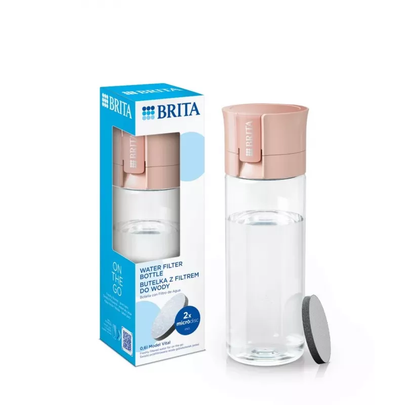 Brita Vital persiku krāsas 2-disku filtrpudele